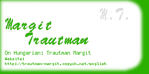 margit trautman business card